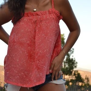 Anthropologie Coral Tank